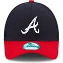 cappellino-visiera-curva-blu-marino-e-rosso-regolabile-9forty-the-league-di-atlanta-braves-mlb-di-new-era