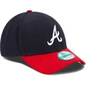 cappellino-visiera-curva-blu-marino-e-rosso-regolabile-9forty-the-league-di-atlanta-braves-mlb-di-new-era