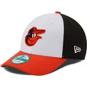 casquette-courbee-blanche-noire-et-orange-ajustable-9forty-the-league-baltimore-orioles-mlb-new-era