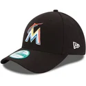 petten-gebogen-zwart-verstelbare-band-9forty-the-league-van-miami-marlins-mlb-van-new-era
