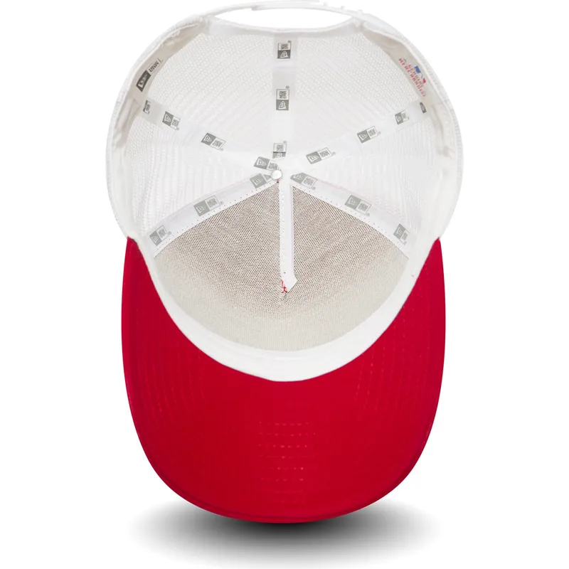 petten-gebogen-rood-snapback-clean-a-frame-2-van-new-york-yankees-mlb-van-new-era