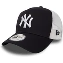 cappellino-trucker-blu-marino-clean-a-frame-2-di-new-york-yankees-mlb-di-new-era