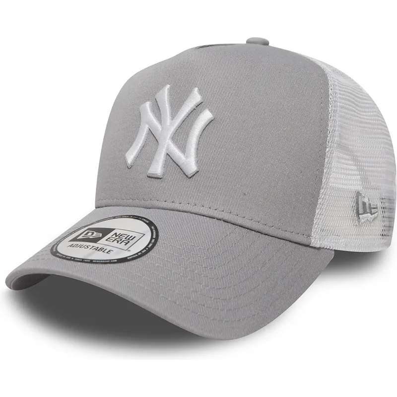 petten-gebogen-grijs-snapback-clean-a-frame-2-van-new-york-yankees-mlb-van-new-era