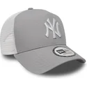 cappellino-trucker-grigio-clean-a-frame-2-di-new-york-yankees-mlb-di-new-era