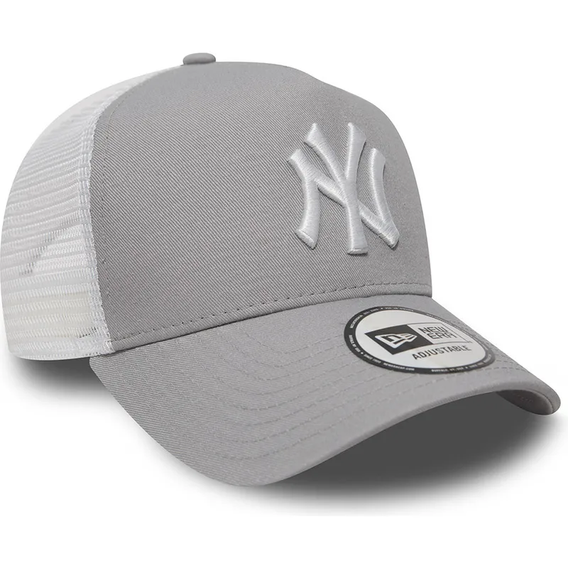 petten-gebogen-grijs-snapback-clean-a-frame-2-van-new-york-yankees-mlb-van-new-era