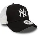 cappellino-trucker-nero-clean-a-frame-2-di-new-york-yankees-mlb-di-new-era