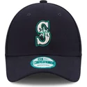 cappellino-visiera-curva-blu-marino-regolabile-9forty-the-league-di-seattle-mariners-mlb-di-new-era