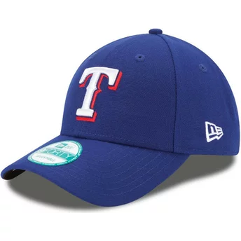 Gorra curva azul ajustable 9FORTY The League de Texas Rangers MLB de New Era