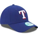 cappellino-visiera-curva-blu-regolabile-9forty-the-league-di-texas-rangers-mlb-di-new-era