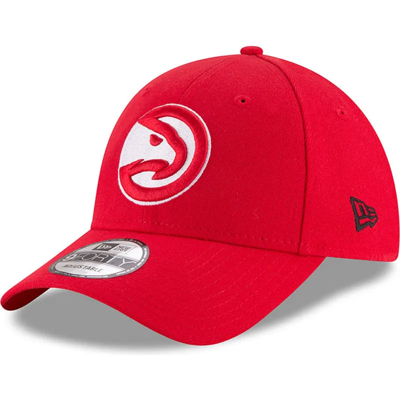 petten-gebogen-rood-verstelbaar-9forty-the-league-van-atlanta-hawks-nba-van-new-era