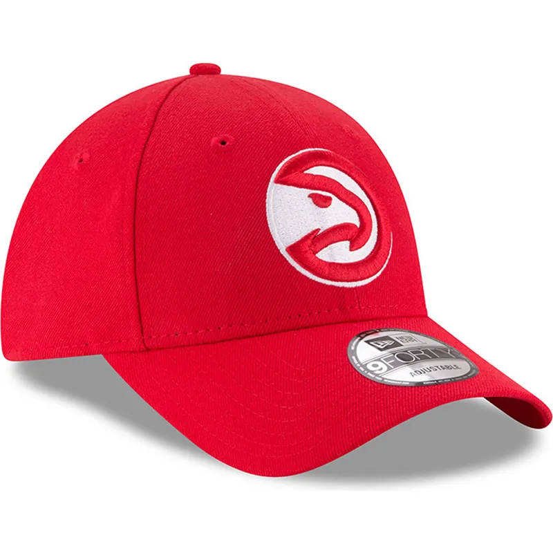 petten-gebogen-rood-verstelbaar-9forty-the-league-van-atlanta-hawks-nba-van-new-era