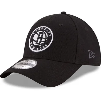 cappellino-visiera-curva-nero-regolabile-9forty-the-league-di-brooklyn-nets-nba-di-new-era