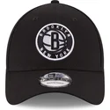 cappellino-visiera-curva-nero-regolabile-9forty-the-league-di-brooklyn-nets-nba-di-new-era