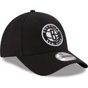 cappellino-visiera-curva-nero-regolabile-9forty-the-league-di-brooklyn-nets-nba-di-new-era