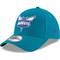 cappellino-visiera-curva-blu-regolabile-9forty-the-league-di-charlotte-hornets-nba-di-new-era