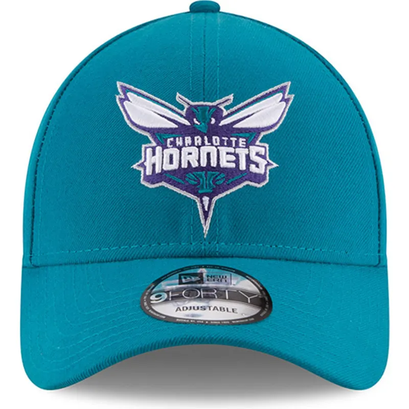 bla-justerbar-kurvet-kasket-9forty-the-league-fra-charlotte-hornets-nba-fra-new-era
