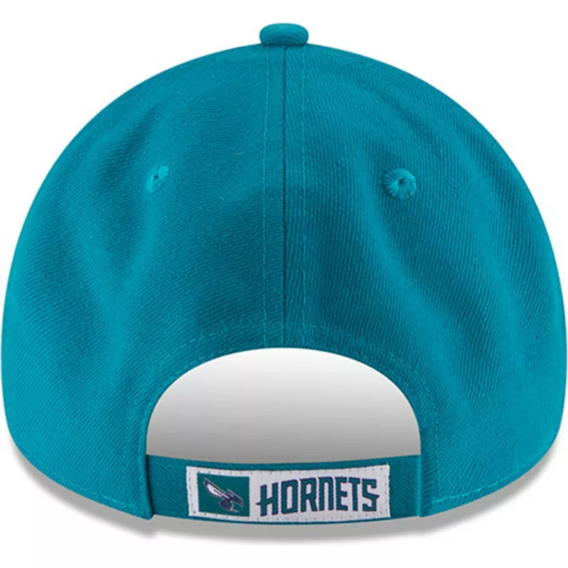 new-era-curved-brim-9forty-the-league-charlotte-hornets-nba-blue-adjustable-cap