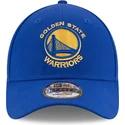 casquette-courbee-bleue-ajustable-9forty-the-league-golden-state-warriors-nba-new-era