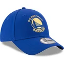 casquette-courbee-bleue-ajustable-9forty-the-league-golden-state-warriors-nba-new-era
