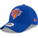 casquette-courbee-bleue-ajustable-9forty-the-league-new-york-knicks-nba-new-era