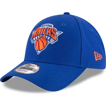 cappellino-visiera-curva-blu-regolabile-9forty-the-league-di-new-york-knicks-nba-di-new-era