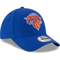 new-era-curved-brim-9forty-the-league-new-york-knicks-nba-blue-adjustable-cap