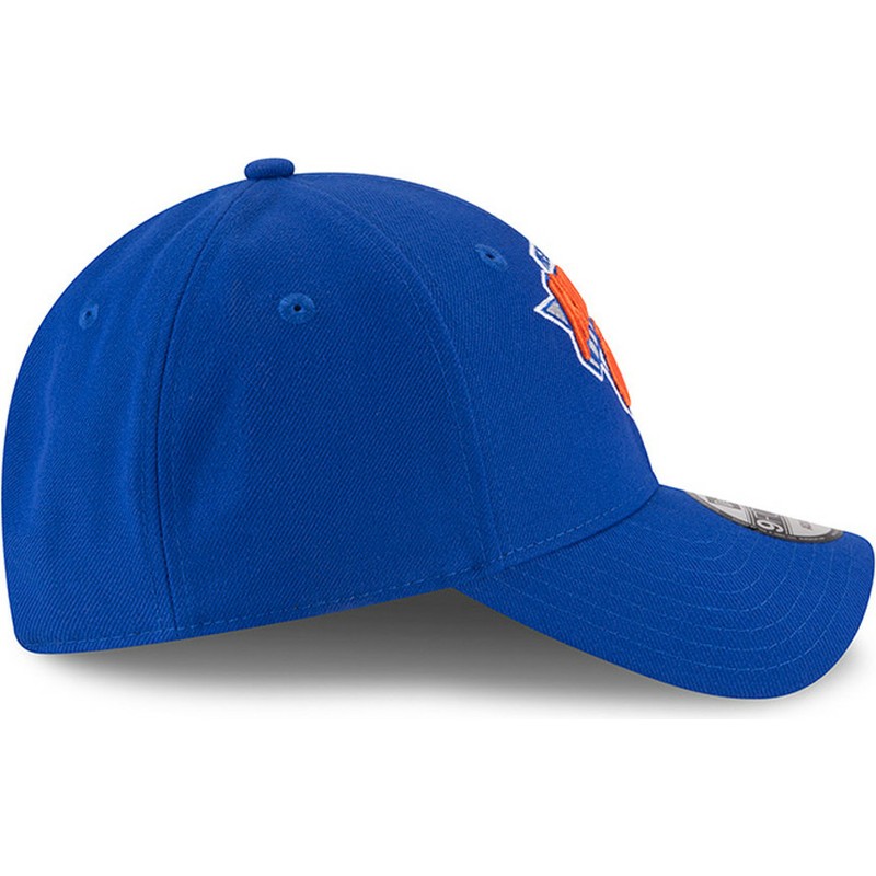 new-era-curved-brim-9forty-the-league-new-york-knicks-nba-blue-adjustable-cap
