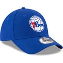 cappellino-visiera-curva-blu-regolabile-9forty-the-league-di-philadelphia-76ers-nba-di-new-era