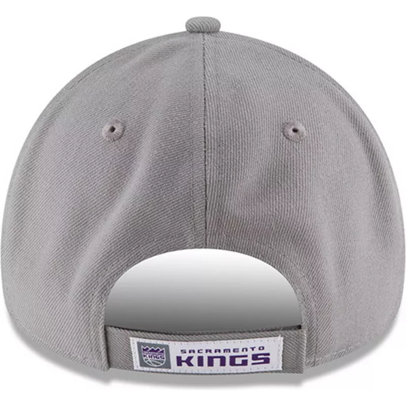 new-era-curved-brim-9forty-the-league-sacramento-kings-nba-grey-adjustable-cap