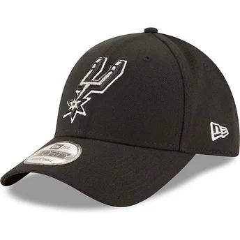 Petten gebogen zwart verstelbare band 9FORTY The League van San Antonio Spurs NBA van New Era