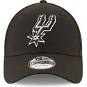 cappellino-visiera-curva-nero-regolabile-9forty-the-league-di-san-antonio-spurs-nba-di-new-era