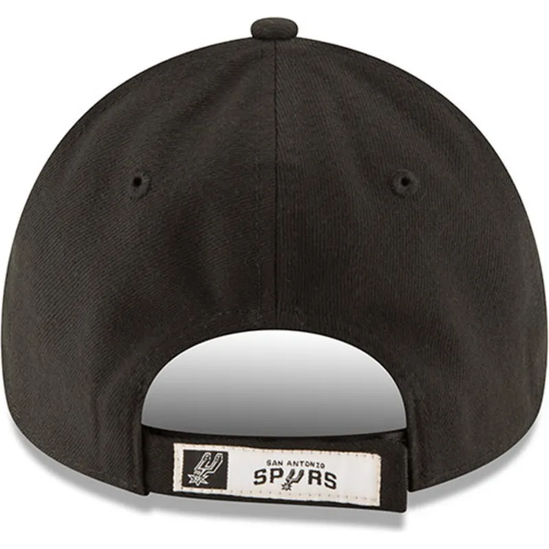 schwarze-verstellbare-curved-cap-9forty-the-league-der-san-antonio-spurs-nba-von-new-era