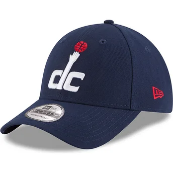 Cappellino visiera curva blu marino regolabile 9FORTY The League di Washington Wizards NBA di New Era