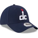 cappellino-visiera-curva-blu-marino-regolabile-9forty-the-league-di-washington-wizards-nba-di-new-era