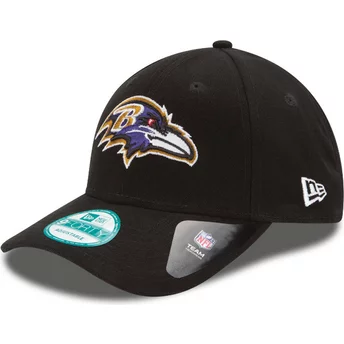 Gorra curva negra ajustable 9FORTY The League de Baltimore Ravens NFL de New Era
