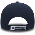 cappellino-visiera-curva-bianco-e-blu-marino-regolabile-9forty-the-league-di-dallas-cowboys-nfl-di-new-era