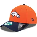 casquette-courbee-orange-et-bleue-marine-ajustable-9forty-the-league-denver-broncos-nfl-new-era