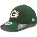 cappellino-visiera-curva-verde-regolabile-9forty-the-league-di-green-bay-packers-nfl-di-new-era