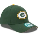 cappellino-visiera-curva-verde-regolabile-9forty-the-league-di-green-bay-packers-nfl-di-new-era