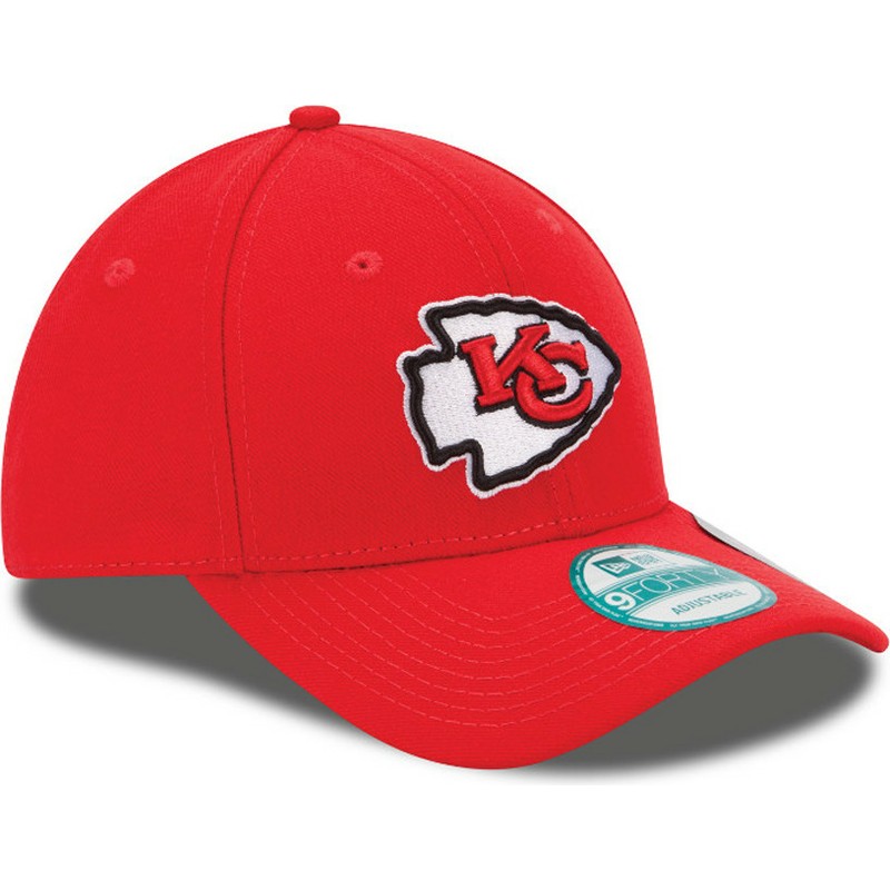 new-era-curved-brim-9forty-the-league-kansas-city-chiefs-nfl-red-adjustable-cap