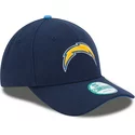 new-era-curved-brim-9forty-the-league-los-angeles-chargers-nfl-navy-blue-adjustable-cap