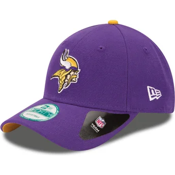 cappellino-visiera-curva-viola-regolabile-9forty-the-league-di-minnesota-vikings-nfl-di-new-era