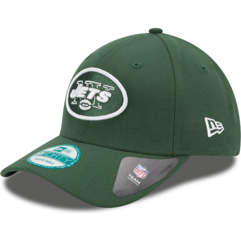 new-era-curved-brim-9forty-the-league-new-york-jets-nfl-green-adjustable-cap
