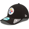 cappellino-visiera-curva-nero-regolabile-9forty-the-league-di-pittsburgh-steelers-nfl-di-new-era