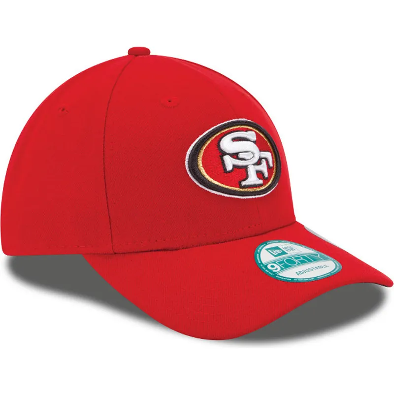 petten-gebogen-rood-verstelbaar-9forty-the-league-van-san-francisco-49ers-nfl-van-new-era