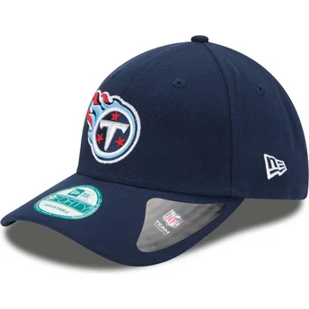 New Era Curved Brim 9FORTY The League Tennessee Titans NFL Navy Blue Adjustable Cap