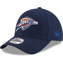 cappellino-visiera-curva-blu-marino-regolabile-9forty-the-league-di-oklahoma-city-thunder-nba-di-new-era