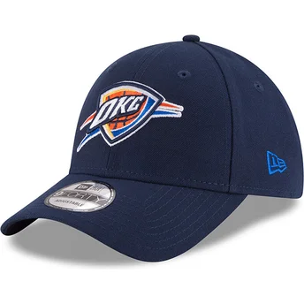 Petten gebogen marineblauw verstelbare band 9FORTY The League van Oklahoma City Thunder NBA van New Era