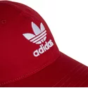 gorra-curva-roja-ajustable-trefoil-classic-de-adidas