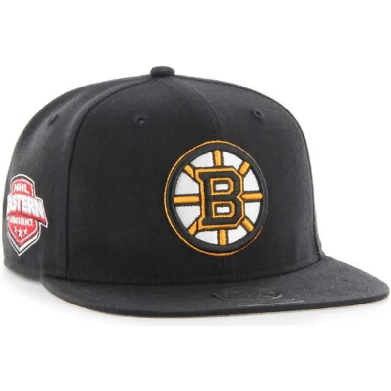 petten-plat-zwart-snapback-van-boston-bruins-nhl-van-47-brand petten-plat-zwart-snapback-van-boston-bruins-nhl-van-47-brand